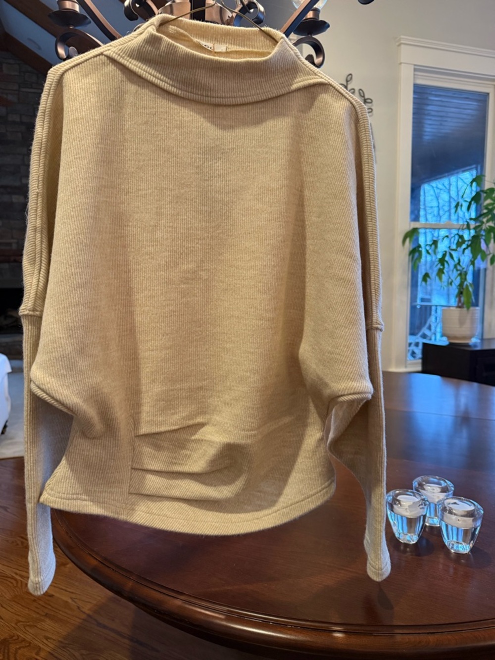 OGL Beige Turtleneck Sweater